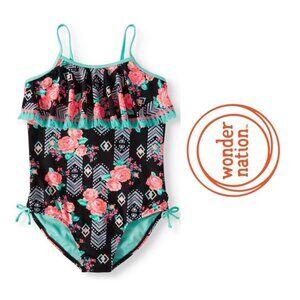 Wonder Nation | Aztec Arizona Gardan Tassel One-Piece Swimsuit | Size Medium 7-8